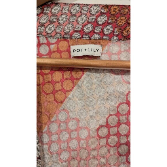 Dot + Lily lightweight duster kimono Sheer Bohemian Cottage Core One Size - Picture 2 of 6